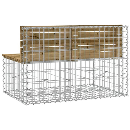 Tuinbank Schanskorfontwerp Geïmpregneerd Hout 103 x 70 x 65 cm Donkerbruin