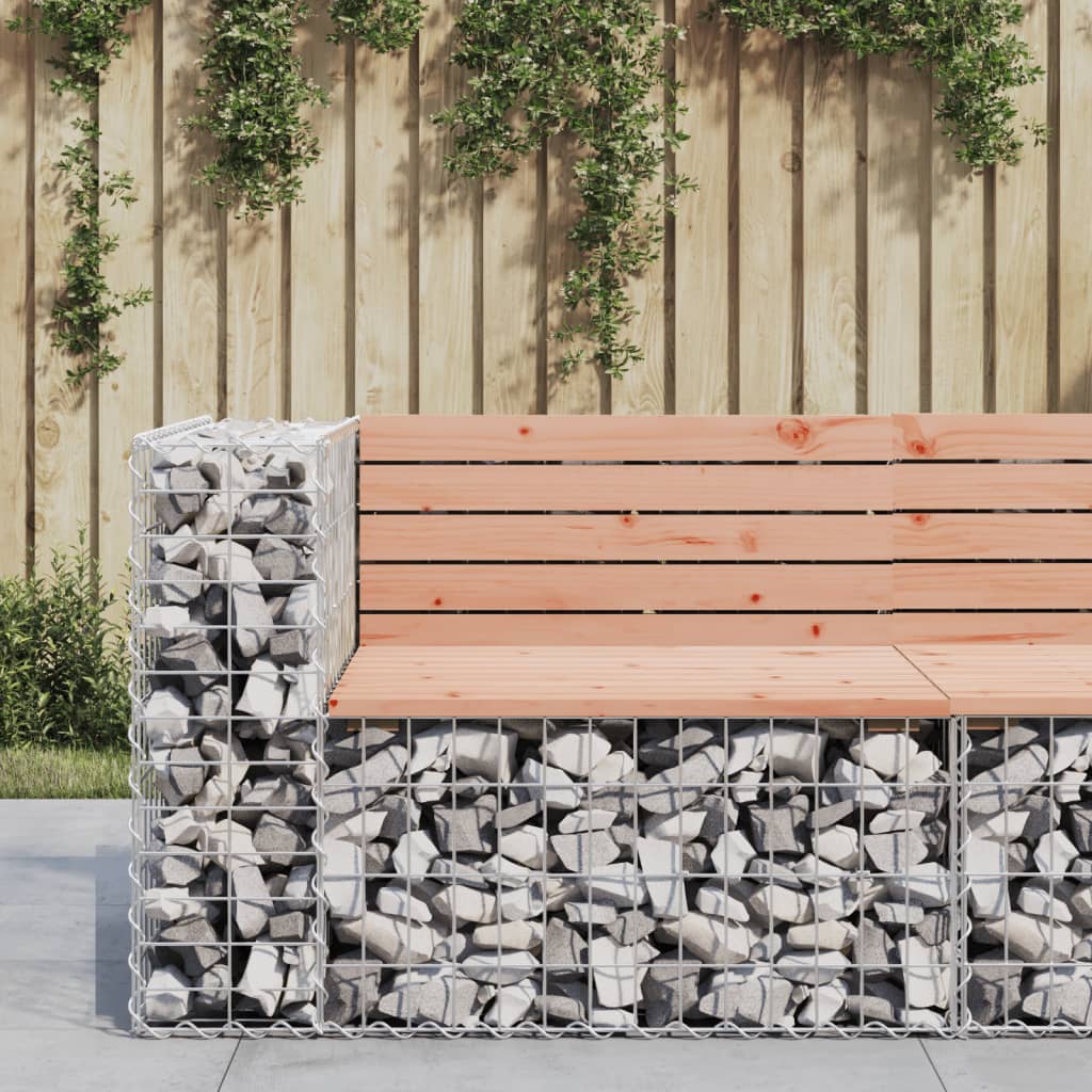 Tuinbank Schanskorfontwerp 92X71X65,5 Cm Massief Douglashout 92 x 71 x 65.5 cm Natuurlijk douglashout
