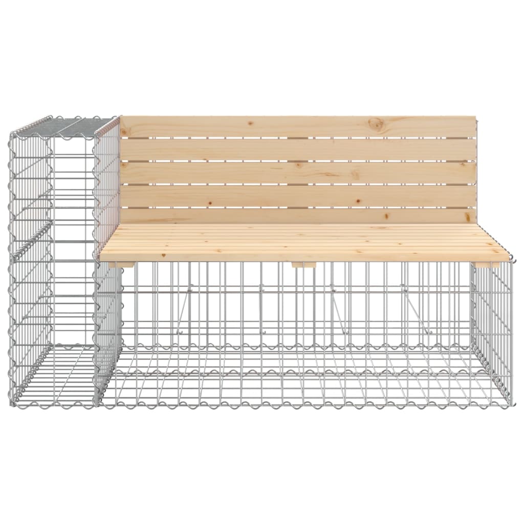Tuinbank Schanskorfontwerp 122X71X65,5 Cm Massief Grenenhout 122 x 71 x 65.5 cm Natuurlijk grenenhout