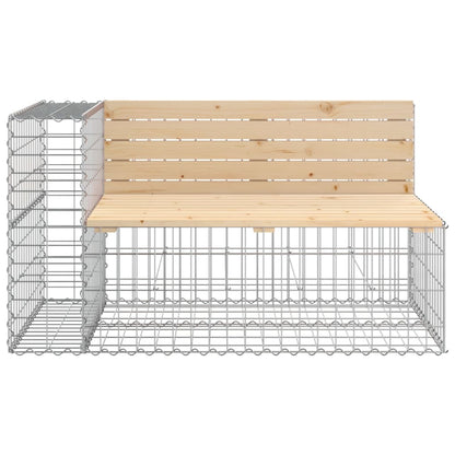 Tuinbank Schanskorfontwerp 122X71X65,5 Cm Massief Grenenhout 122 x 71 x 65.5 cm Natuurlijk grenenhout
