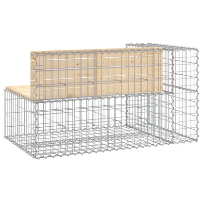 Tuinbank Schanskorfontwerp 122X71X65,5 Cm Massief Grenenhout 122 x 71 x 65.5 cm Natuurlijk grenenhout