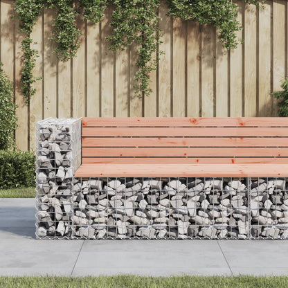 Tuinbank Schanskorfontwerp 122X71X65,5 Cm Massief Douglashout 122 x 71 x 65.5 cm Natuurlijk douglashout