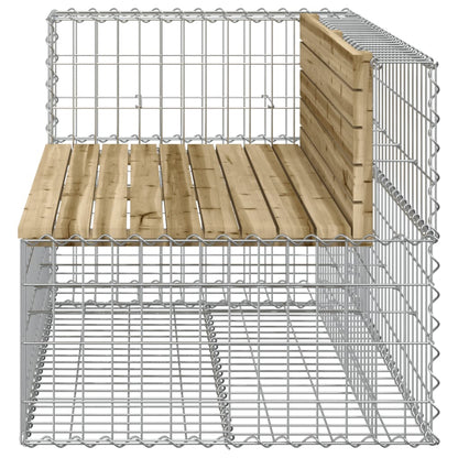 Tuinbank Schanskorfontwerp 122X71X65,5 Cm Geïmpregneerd Hout 122 x 71 x 65.5 cm Donkerbruin