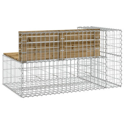Tuinbank Schanskorfontwerp 122X71X65,5 Cm Geïmpregneerd Hout 122 x 71 x 65.5 cm Donkerbruin