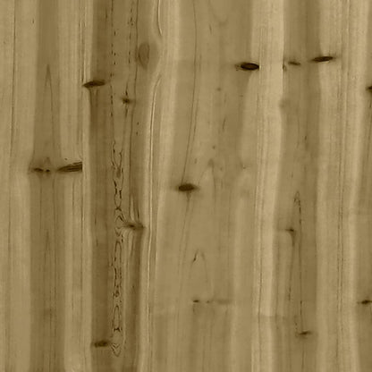 Tuinbank Schanskorfontwerp 122X71X65,5 Cm Geïmpregneerd Hout 122 x 71 x 65.5 cm Donkerbruin