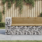 Tuinbank Schanskorfontwerp 122X71X65,5 Cm Geïmpregneerd Hout 122 x 71 x 65.5 cm Donkerbruin