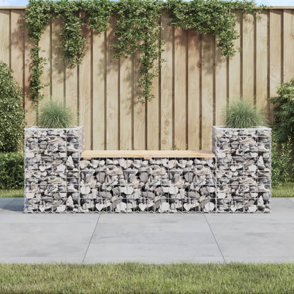 Tuinbank Schanskorfontwerp 183X41X60,5 Cm Massief Grenenhout Natuurlijk grenenhout