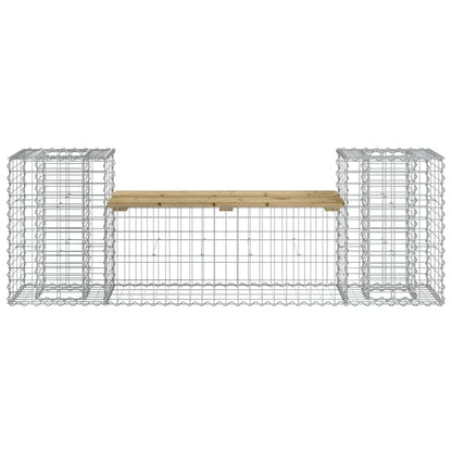 Tuinbank Schanskorfontwerp 183X41X60,5 Cm Geïmpregneerd Hout Donkerbruin