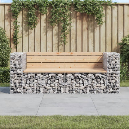 Tuinbank Schanskorfontwerp 184X71X65,5 Cm Massief Grenenhout Natuurlijk grenenhout
