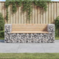 Tuinbank Schanskorfontwerp 184X71X65,5 Cm Massief Grenenhout Natuurlijk grenenhout