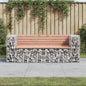 Tuinbank Schanskorfontwerp 184X71X65,5 Cm Massief Douglashout Natuurlijk douglashout