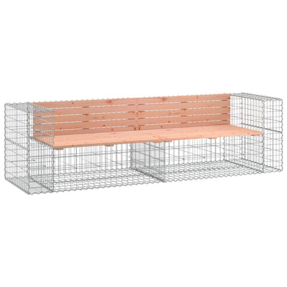 Tuinbank Schanskorfontwerp 244X71X65,5 Cm Massief Douglashout Natuurlijk douglashout