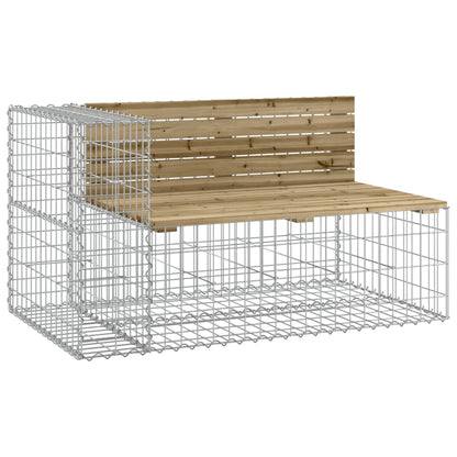 Tuinbank Schanskorfontwerp 244X71X65,5 Cm Geïmpregneerd Hout Donkerbruin