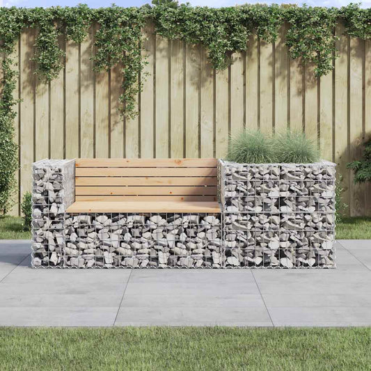 Tuinbank Met Schanskorf Massief Grenenhout 2 Natuurlijk grenenhout
