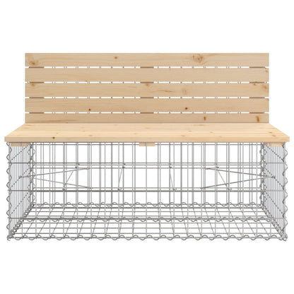 Tuinbank Schanskorfontwerp 287X71X65,5 Cm Massief Grenenhout Natuurlijk grenenhout