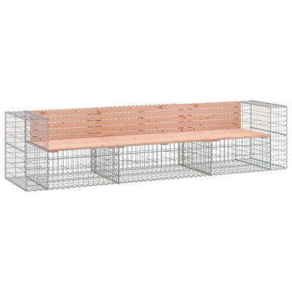 Tuinbank Schanskorfontwerp 287X71X65,5 Cm Massief Douglashout Natuurlijk douglashout