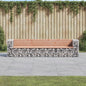 Tuinbank Schanskorfontwerp 287X71X65,5 Cm Massief Douglashout Natuurlijk douglashout