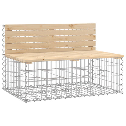 Tuinbank Schanskorfontwerp 347X71X65,5 Cm Massief Grenenhout Natuurlijk grenenhout