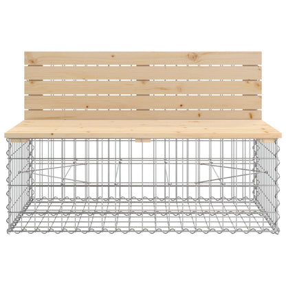 Tuinbank Schanskorfontwerp 347X71X65,5 Cm Massief Grenenhout Natuurlijk grenenhout