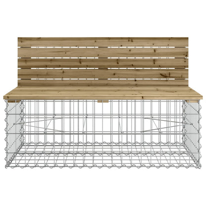 Tuinbank Schanskorfontwerp 347X71X65,5 Cm Geïmpregneerd Hout Donkerbruin