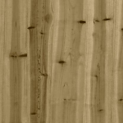 Tuinbank Schanskorfontwerp 347X71X65,5 Cm Geïmpregneerd Hout Donkerbruin