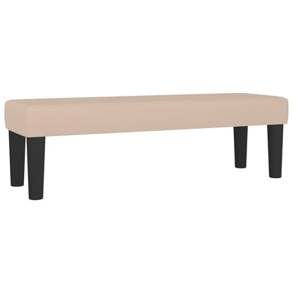 Boxspring met matras kunstleer cappuccinokleurig 140x190 cm