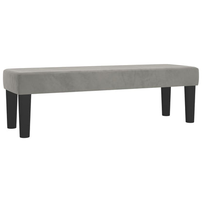 Boxspring met matras fluweel lichtgrijs 140x200 cm