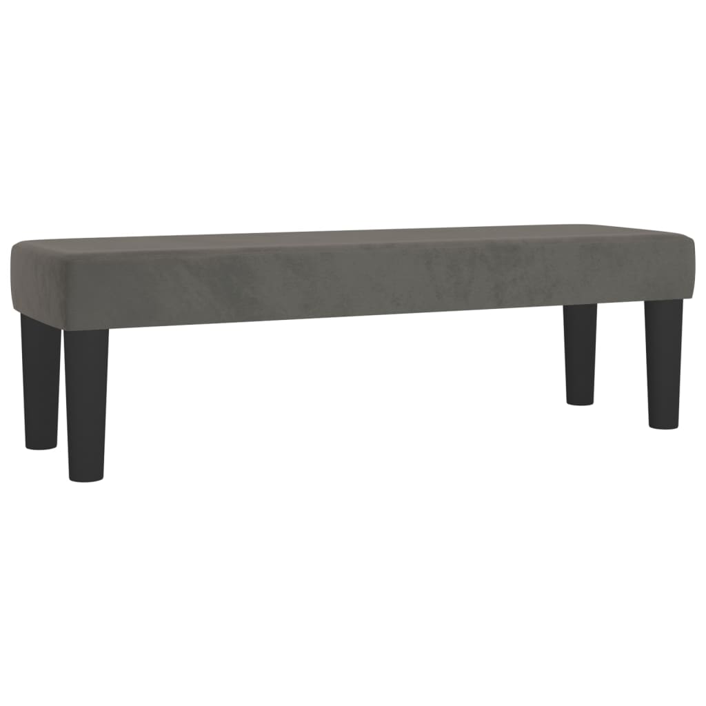 Boxspring met matras fluweel donkergrijs 140x200 cm