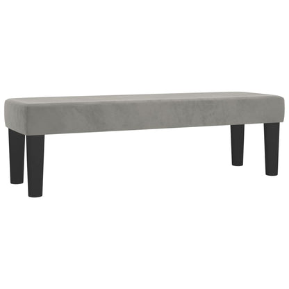 Boxspring met matras fluweel lichtgrijs 140x200 cm