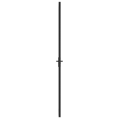 Binnendeur 102,5x201,5 cm ESG-glas en aluminium zwart