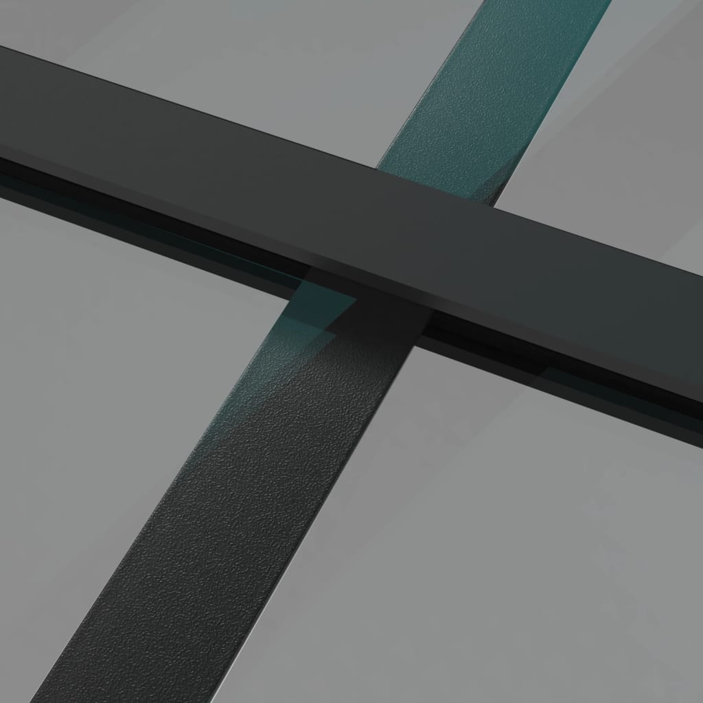 Binnendeur 102,5x201,5 cm ESG-glas en aluminium zwart