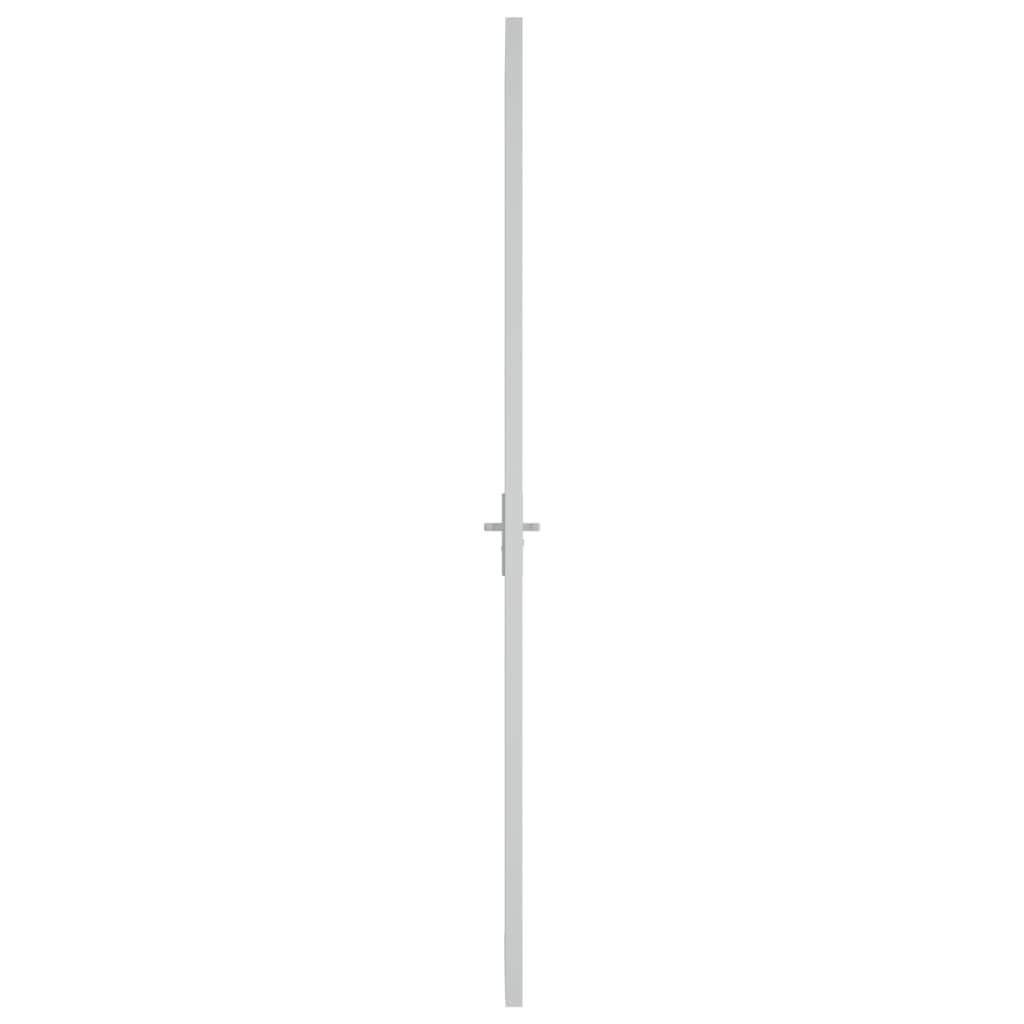 Binnendeur 102,5x201,5 cm ESG-glas en aluminium wit