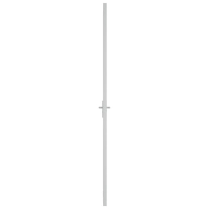 Binnendeur 83x201,5 cm ESG-glas en aluminium wit