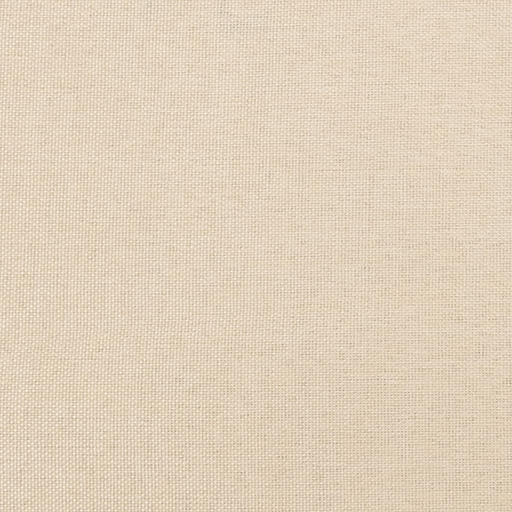 Boxspring met matras stof crèmekleurig 140x200 cm