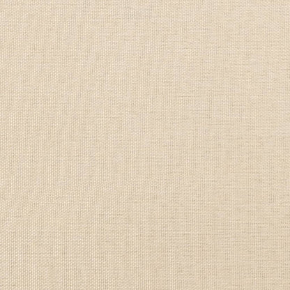Boxspring met matras stof crèmekleurig 140x200 cm