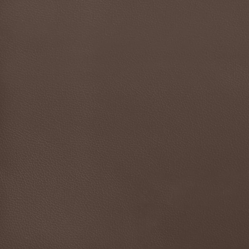 Boxspring met matras kunstleer bruin 180x200 cm