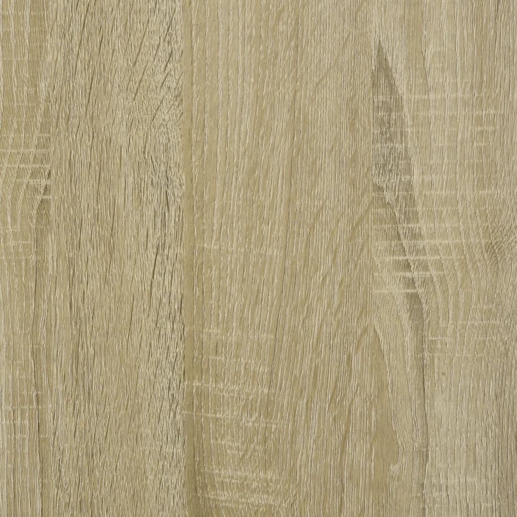 Salontafel 102x50x40 cm bewerkt hout en ijzer sonoma eikenkleur
