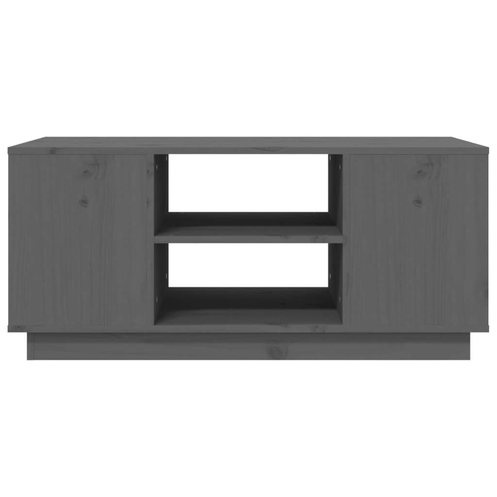 Salontafel 90x49x40,5 cm massief grenenhout grijs