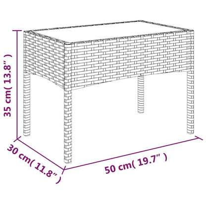 4-delige Loungeset met kussens poly rattan grijs