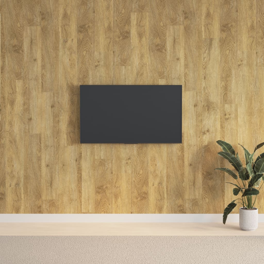 Wandpanelen Houtlook 2,06 M² Pvc Bruin 15 Lichtbruin