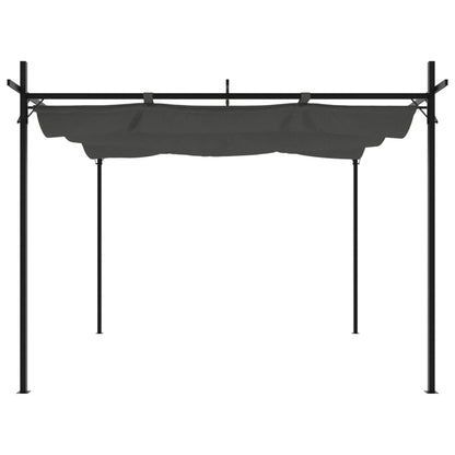 Pergola met uitschuifbaar dak 295x292x230 antracietkleurig