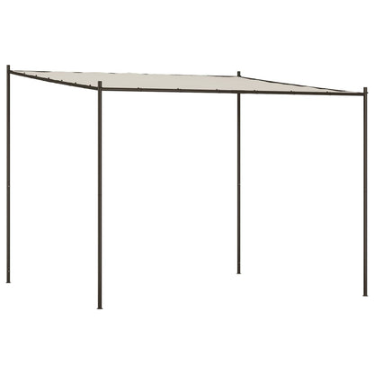 Prieel 3x3 m 180 g/m² stof en staal wit