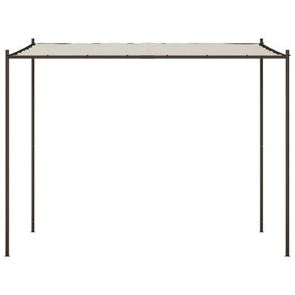 Prieel 3x3 m 180 g/m² stof en staal wit
