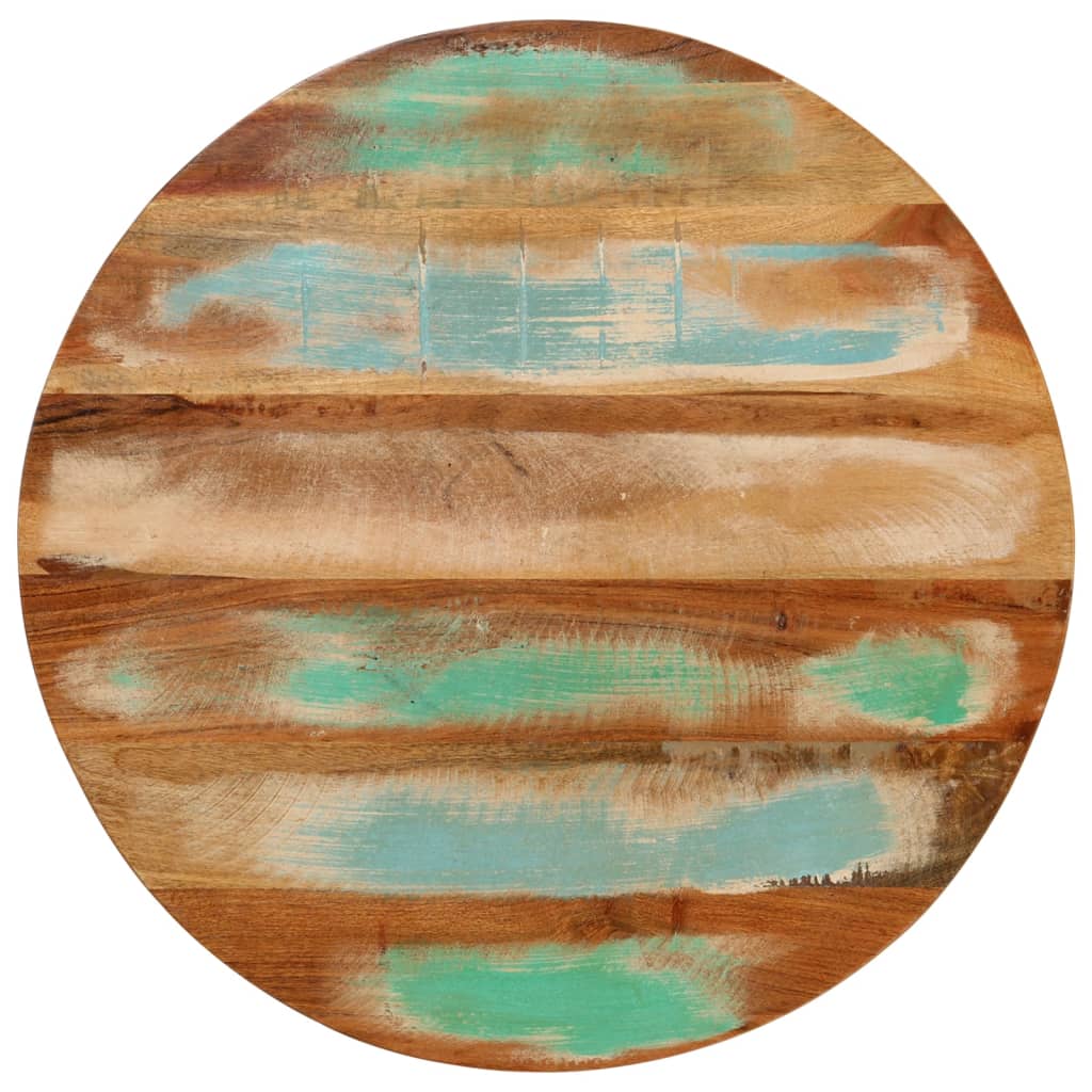 Salontafel Ø50x40 cm massief gerecycled hout en staal
