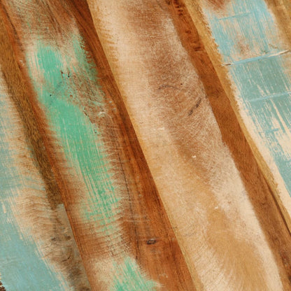 Salontafel Ø50x40 cm massief gerecycled hout en staal