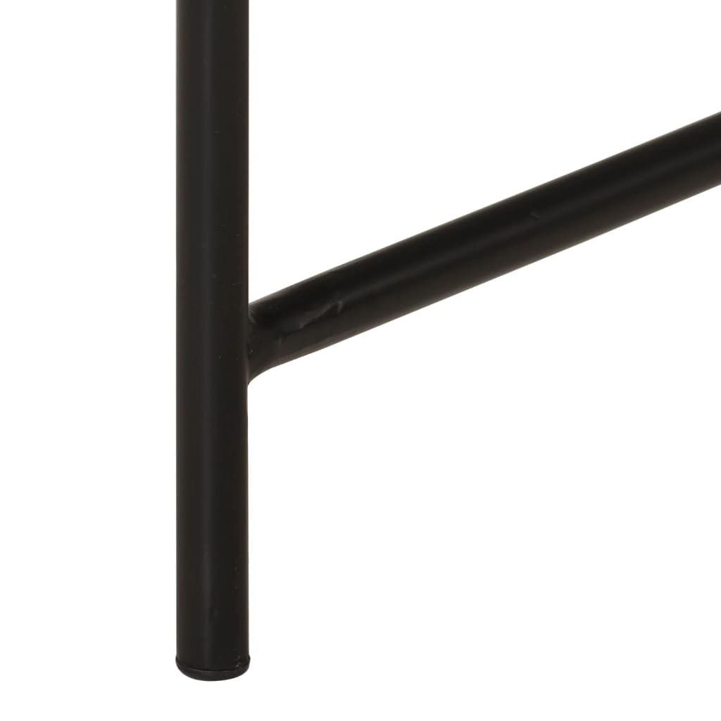 Salontafels 2 st metaal messing en zwart
