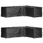 Tuinmeubelhoezen L-vormig 2 st 16 oogjes 260x210x80 cm