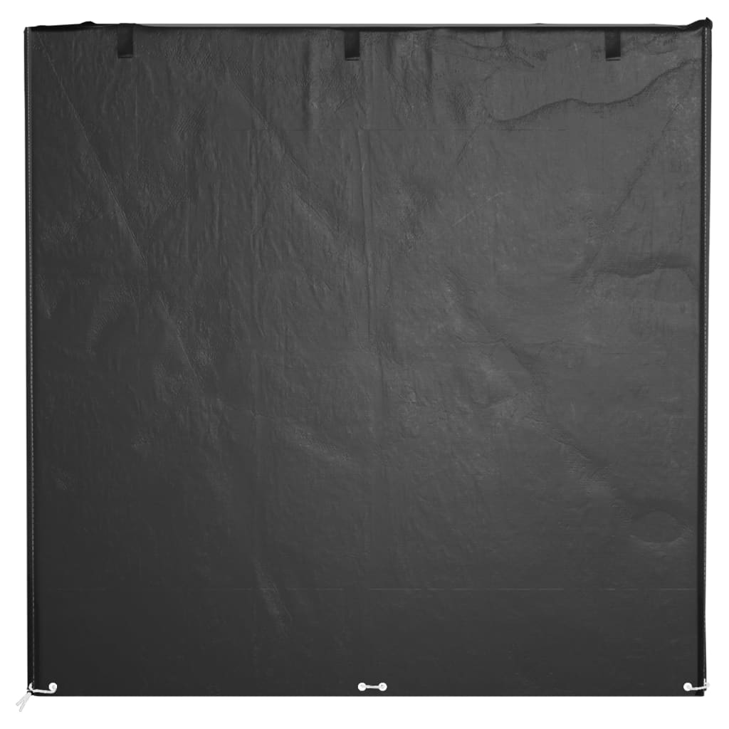 Schommelbankhoezen 2 st met 12 oogjes 220x177x220 cm polyetheen