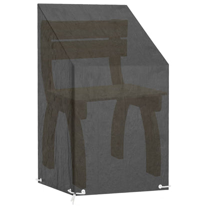 Tuinstoelhoezen 2 st met 8 oogjes 65x65x80/120 cm polyetheen