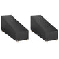 Ligbedhoezen 2 st met 12 oogjes 205x75x40/70 cm polyetheen